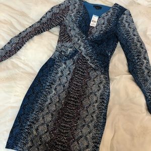 Small blue cocktail dress